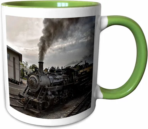 Vista 11 de 3dRose Foto de una taza negra de dos tonos de 11 oz de motor de vapor