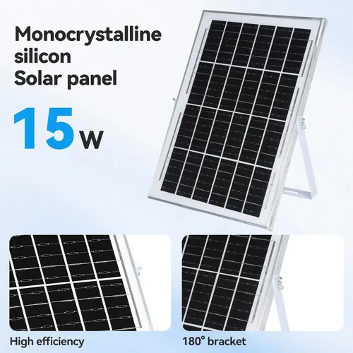 Vista 5 de ELUTENG Ventilador solar de 5 pulgadas, 15 W, máximo 3000 RPM, impermeable, doble ventilador de escape solar con cable de CC de 10 pies y kits