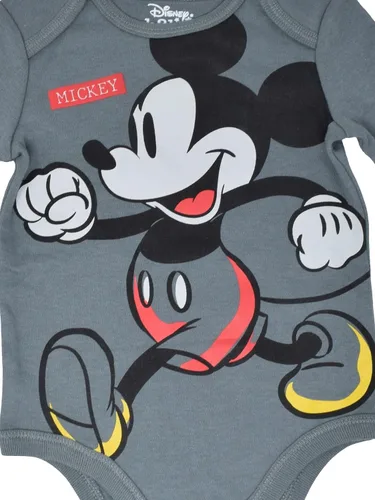 Vista 8 de Disney Lion King Winnie the Pooh Mickey Mouse Minnie Mouse Baby 3 Pack Bodysuits Newborn to Infant