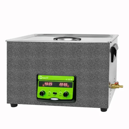 Vista 10 de ONEZILI Limpiador Ultrasónico de 6L, Limpiador Ultrasónico de Piezas de 180W 40kHz, Potencia Ajustable, Barrido y Desgasificación para Limpieza por