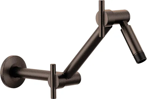 Vista 11 de Moen Brazo de ducha ajustable giratorio de oro cepillado, S116BG, 16
