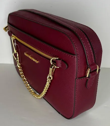 Vista 8 de Michael Kors Jet Set - Bolso cruzado de cadena grande con gancho para monedero SM TZ