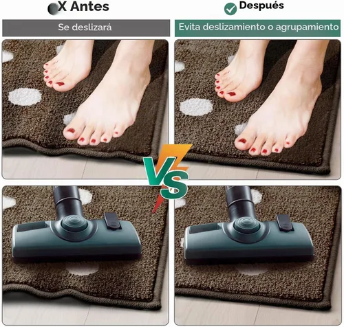 Vista 5 de BALEINE Almohadilla antideslizante para alfombra con agarre para suelos de madera dura, extra gruesa antideslizante debajo de la alfombra
