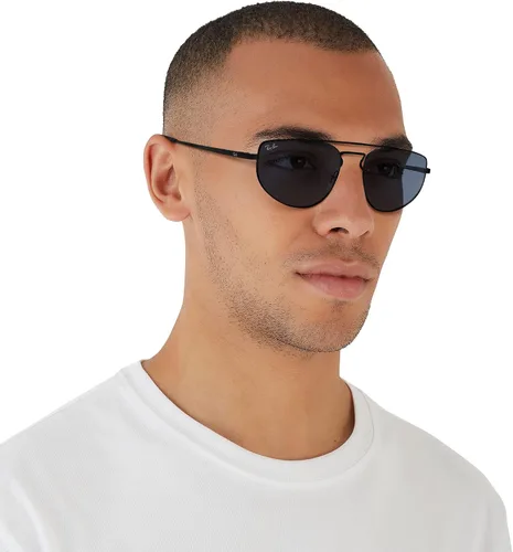 Vista 6 de Ray-Ban Unisex Sunglasses Gold Frame, Photochromic Yellow Gradient Green Lenses, 55MM