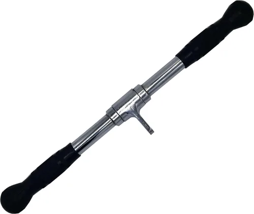 Vista 5 de Accesorio para máquina de cable LAT Barra de rizos desplegable Mancuerna giratoria, Accesorio de cable para múltiples ejercicios, Barra de presión