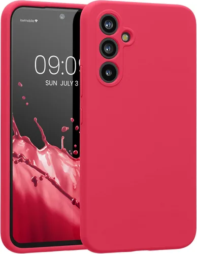 Vista 91 de kwmobile Funda compatible con Samsung Galaxy A13 4G - Funda delgada de silicona TPU - Acabado suave al tacto - Amarillo radiante