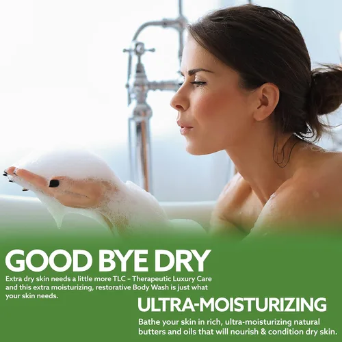 Vista 5 de Biocare Gel de baño súper hidratante con aceite de oliva y manteca de karité sin sulfato - 16.5 oz