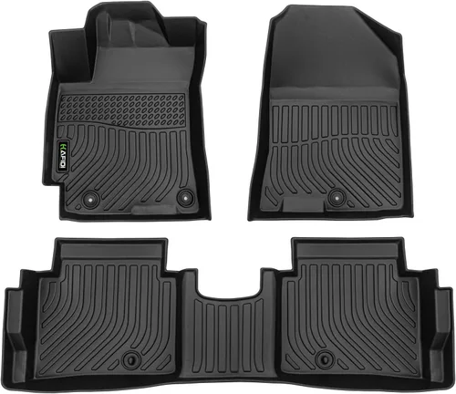 Vista 36 de HAFIDI® - Tapetes para auto con almacenamiento debajo del asiento, para todo clima, antideslizantes, de elastómero termoplástico, para la primera