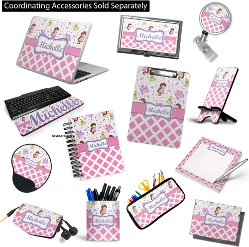 Vista 6 de Carpeta personalizada de 3 anillas con estampado de princesa y diamante, 1 pulgada