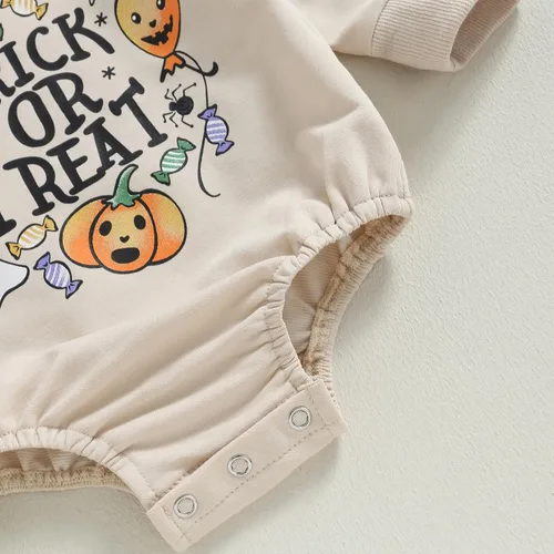 Vista 4 de Gueuusu Sudadera de Navidad para bebé niño y niña, sudadera bordada con letras de Papá Noel, mameluco de manga larga