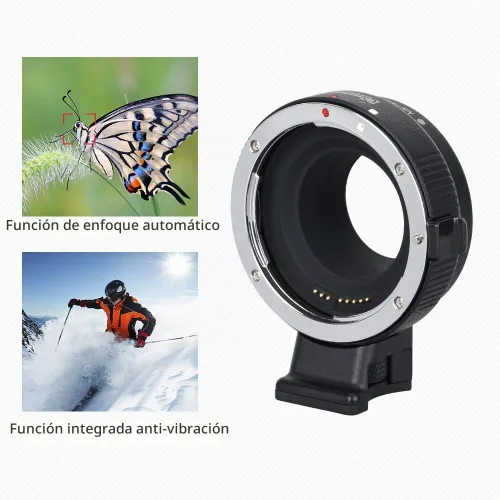 Vista 6 de Commlite CM-EF-EOS M Adaptador de montaje de lente de enfoque automático para lente EF/EF-S a Canon EOS M (montaje EF-M) Anillo convertidor de lente
