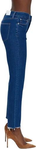 Vista 2 de Pantalones de mezclilla recortados Lennon de tiro alto para mujer