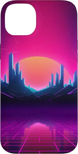 Vista 15 de Synthwave City Retrowave 80s Vaporwave Case for iPhone 17
