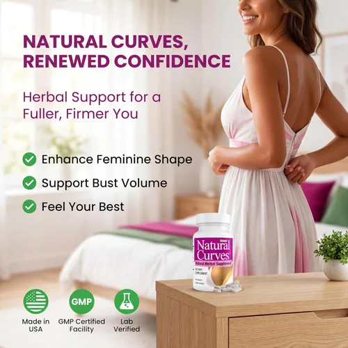 Vista 2 de Suplemento en pastillas para aumentar el tamaño de los senos de Natural Curves Biotech; aumento del tamaño de los senos; palma enana americana