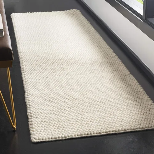 Vista 26 de SAFAVIEH Natura Collection - Alfombra decorativa, 2 x 3 pies, color beige, mezcla de lana hecha a mano, diseño texturizado, ideal para pasillo