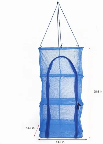 Vista 6 de Tbest - Estante de secado para colgar (4 capas, plegable, 13.8 x 25.6 in)