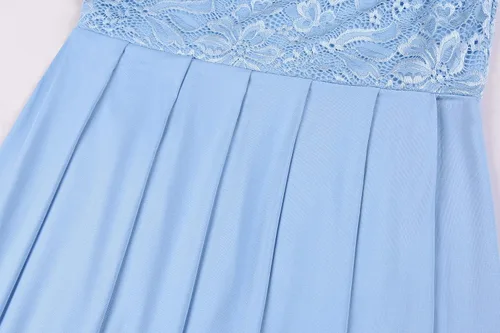 Vista 7 de Molliya - Vestido largo de maternidad de encaje y hombros descubiertos Maxi vestido elegante elástico, para baby shower y sesión de fotografías