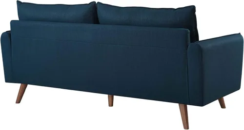 Vista 3 de Modway Revive Sofá tapizado de tela moderna contemporánea en azul Celeste