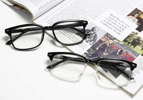 Vista 2 de FEISEDY Gafas de lectura con un progresivo multifocal, bloqueo de luz azul, Gafas para leer, Marco Mujeres TR90 ,Hombres B2497