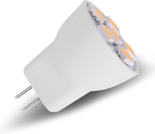 Vista 3 de Bombilla LED MR8 de repuesto para mini lámparas halógenas empotrables de 12 voltios, 1 pulgada de diámetro, GU4, RV, barco, cámper, yate, tren