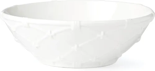 Vista 9 de Lenox Wicker Creek - Juego de 4 platos decorativos, 4.28 pulgadas, color blanco
