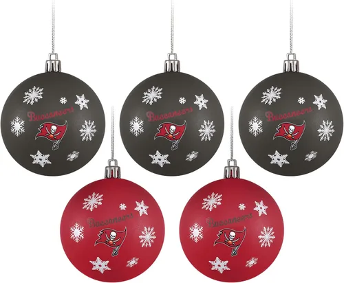 Vista 14 de FOCO Dallas Cowboys NFL 5 Pack Shatterproof Ball Ornament Set