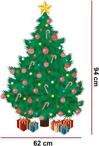 Vista 2 de Decoraciones navideñas para el hogar, calcomanías de pared para interiores, decoración de Feliz Navidad, murales de pared, calcomanías de sala