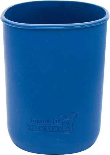 Vista 7 de Paquete de 2 fundas de silicona de medio galón gris carbón de 64 onzas para proteger tarros Mason Mason Jar Lifestyle