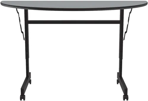Vista 8 de Correll Econline - Mesa de oficina con tapa abatible, 24 x 48 pulgadas, granito gris Gris (Gray Granite)