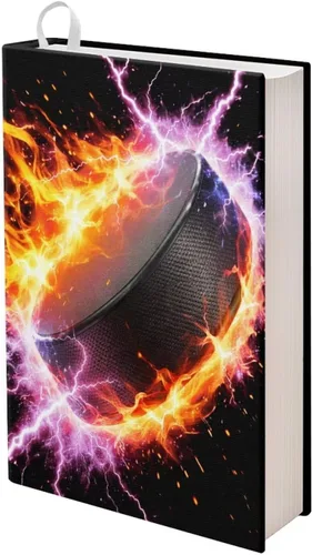 Vista 11 de Rnyleeg Fundas de libro de fútbol americano para niños escolares de 9 x 11 pulgadas, funda elástica para libro de tapa dura, funda protectora