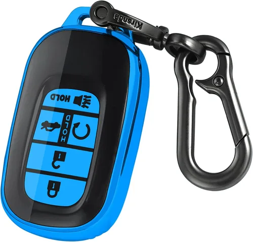 Vista 11 de Kirsnda para Honda funda para llavero, estuche con llavero, protección de TPU suave para llave/piel, 5 botones para 2022 2023 Accord Civic HR-V CR-V