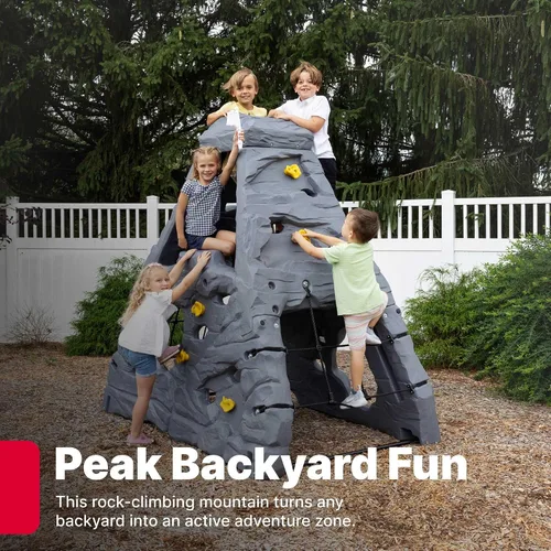 Vista 10 de Step2 Skyward Summit para niños, juego de pared de escalada para niños pequeños, edades de 4 a 8 años, fácil de montar, parque infantil al aire