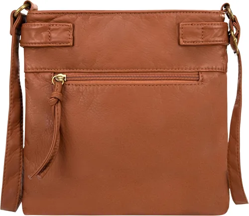 Vista 3 de Montana West Crossbody Bag for Women Multi Pocket Shoulder Medium Travel Purses Ultra Soft Washed Leather