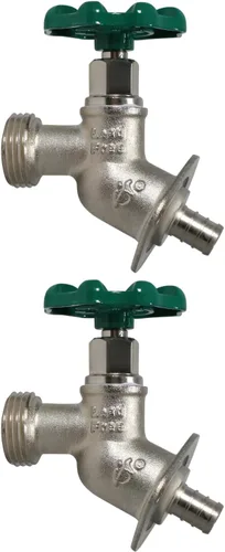 Vista 11 de XFITTING 1/2" hembra NPT x 3/4 GHT Sillcocks, GHT (manguera de jardín roscada) - latón 26-2-3 (1)