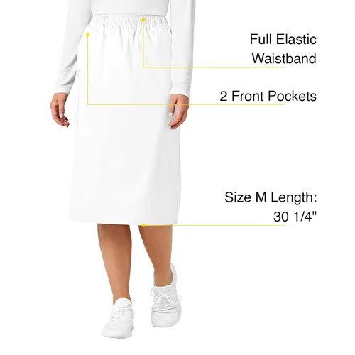 Vista 2 de WonderWink Women's Wonderwork Pull-on Cargo Scrub Skirt