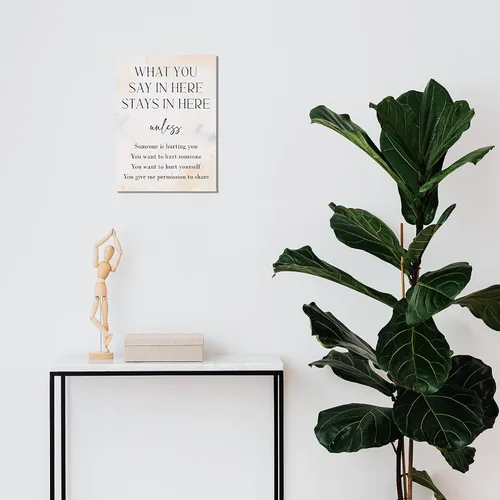Vista 2 de BIWSHA Pósteres de salud mental para oficina, arte de pared de salud mental, decoración de oficina de trabajador social, arte de terapeuta, letrero