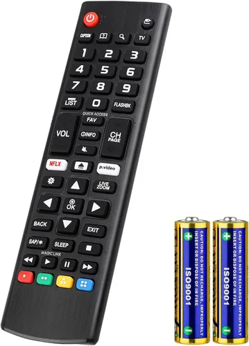 Vista 10 de Control remoto retroiluminado para LG Smart TV, reemplazo universal para todos los controles remotos LG TV para un fácil uso nocturno.