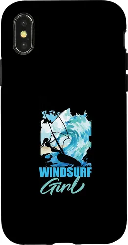Vista 4 de iPhone 14 Pro Windsurf Girl Water Sports Windsurf Windsurfer Case