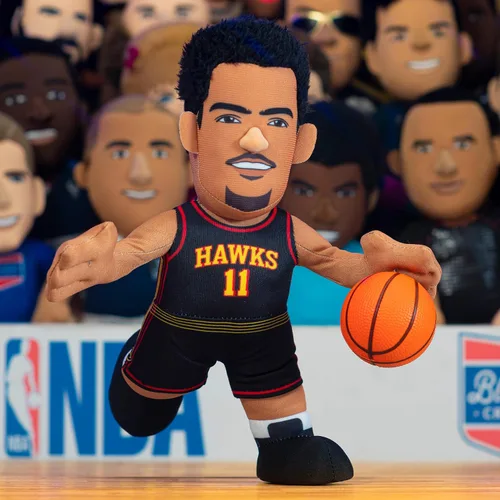 Vista 4 de Bleacher Creatures Atlanta Hawks Trae Young 10" Figura de Peluche - Una Superestrella para Jugar y Exhibir