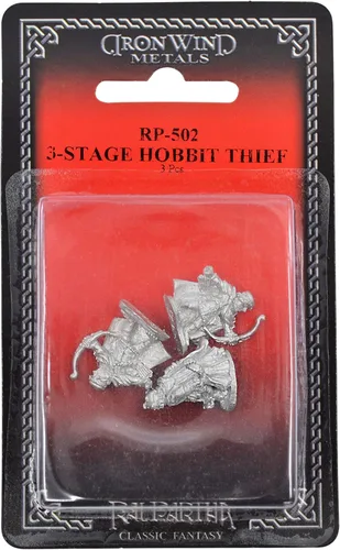 Vista 3 de IRON WIND METALS Juego de ladrón de 3 etapas de 3 piezas – 100% peltre sin plomo – Miniaturas clásicas de fantasía para juegos de mesa de 1.102 in