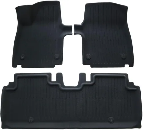 Vista 8 de BestEvMod Alfombrillas para todo tipo de clima, compatibles con Kia EV6 2022-2024 2025, accesorios XPE, resistentes a altas temperaturas, inodoros