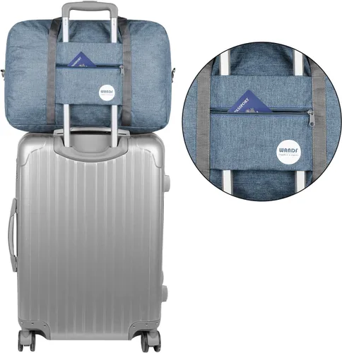 Vista 4 de WANDF Bolsa de viaje para artículos personales de Spirit Airlines de 18 x 14 x 8 pulgadas, bolsa de viaje debajo del asiento, equipaje de mano