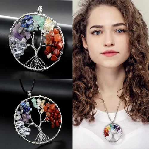 Vista 4 de 6-9 piezas de collar de cadena Egirl para hombres y hombres, cadenas Emo góticas, llave de bloqueo de declaración de 1 a 4 capas, collar
