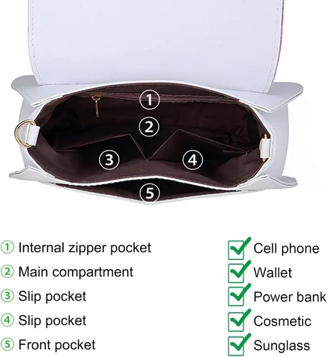 Vista 4 de Sunwel Fashion Women Kawaii Handbag Moon Sailor Luna Cosplay Messenger Crossbody Cat Purse Sequin Satchel Shoulder Bag