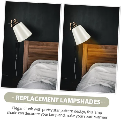 Vista 3 de Pantalla de lámpara de pared, mini luces colgantes, apliques de pared rústicos para lámpara de mesa, cubierta de luz, luces de pared, pantallas