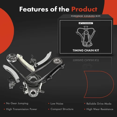 Vista 7 de A-Premium Kit de cadena de distribución del motor con tensor - compatible con SOHC, 6Cyl 3.7L - Compatible con Dodge, Ram, Jeep y Mitsubishi