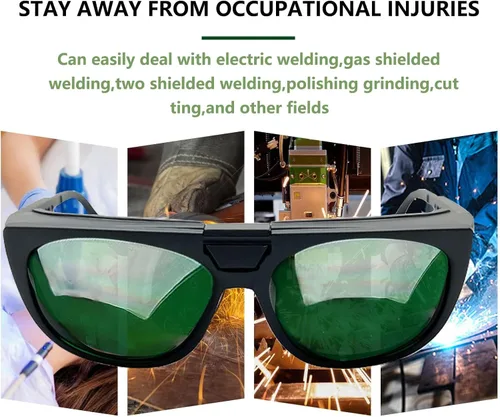 Vista 6 de IPL - Gafas de seguridad con láser abatible, protección UV 400, para infrarrojos, luz roja