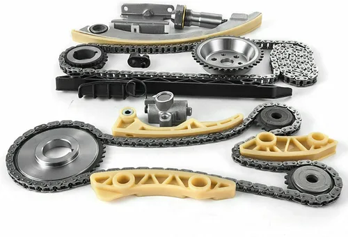 Vista 4 de Kit de cadena de distribución con carril guía tensor, piñón de manivela, piñón de eje de equilibrio para 2.0L 2.2L 2.4L GM Buick Chevy GMC Pontiac