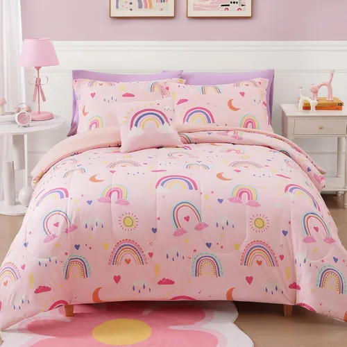 Vista 28 de Kaleido Space Juego de Edredón para Niños Tamaño Twin para Niños, Juego de Ropa de Cama de Juegos de Pelota que Brilla en la Oscuridad, 1 Edredón, 1
