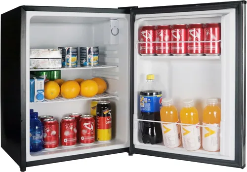 Vista 7 de Magic Chef Mini refrigerador de acero inoxidable sin congelador de 2.4 pies cúbicos